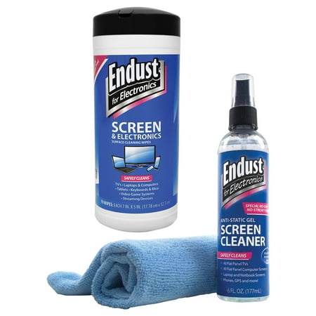Endust - Anti-Static Pop-Up Wipes and Gel Screen Cleaner With Towel Kit