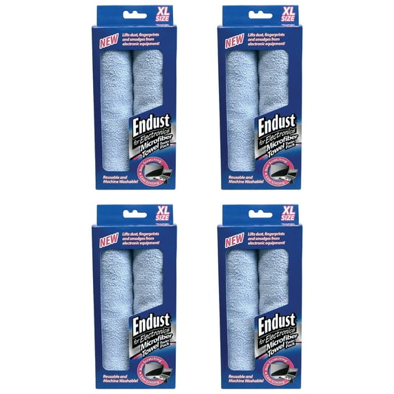 Endust for Electronics Twin Micro Fiber, 4 Pack