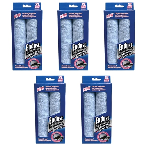 Endust for Electronics Twin Micro Fiber, 5 Pack
