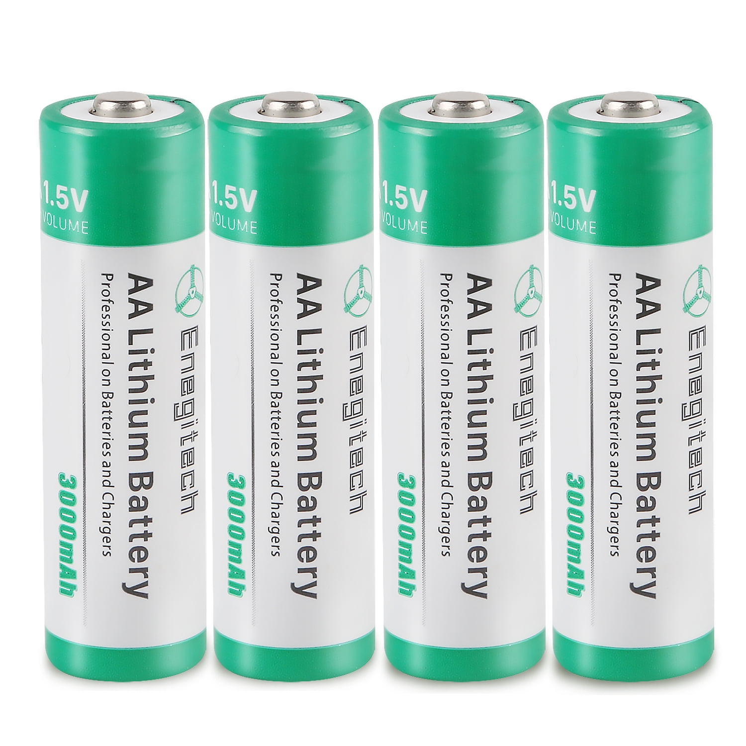 Enegitech AA Lithium Batteries, 1.5V 3000mAh NonRechargeable Double A