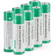 Enegitech AA Lithium Battery, Double A Non-Rechargeable Battery 1.5V 3000mAh Battery Compatible with Blink Camera Door Locks AA 8 Pack