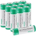 thumbnail image 1 of Enegitech AA Lithium Battery, Double A Non-Rechargeable Battery 1.5V 3000mAh Battery for Video Doorbell, Trail Camera 12 Pack, 1 of 7