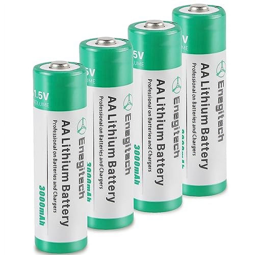 Enegitech AA Lithium Battery, Double A NonRechargeable Battery 1.5V