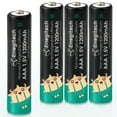 thumbnail image 1 of Enegitech AAA Lithium Batteries, Triple A Battery 1.5V 1200mAh for Hygrometer Thermometer Non-Rechargeable 4 Pack, 1 of 6