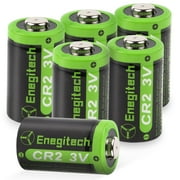 Enegitech CR2 3V Lithium Battery, DL-CR2 for Golf Rangefinder, Nest Temperature Sensor Non-Rechargeable 6 Pack