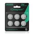 thumbnail image 1 of Enegitech CR2025 Lithium Coin Battery, 3V Button Cell Batteries for Watches, Calculators, Remote Controls, Thermometers, Small Electronic Devices (6 Pack), 1 of 1