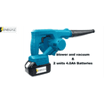 thumbnail image 1 of Enegyz Cordless Blower and Vacuum 21V Leaf Blower,Sweeper & Vacuum for Clearing Dust, Leaf & Snow, Car Vacuum, Garden Cleaning, With two units 4.0Ah Rechargeable Battery & U.S. Charger, 1 of 5