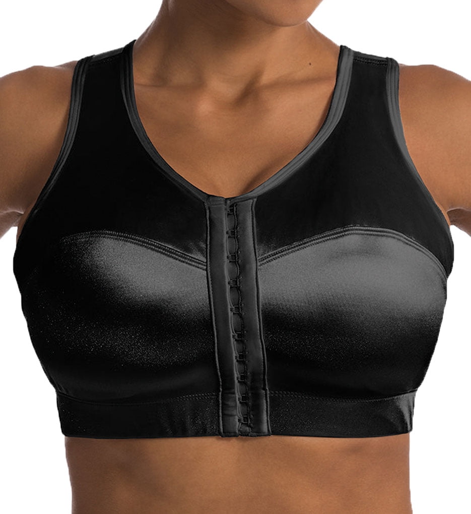 Valcatch Women's Zip Front Sports Bra High Impact High Support Adjustable  Shoulder Straps Cross Back Crop Top 