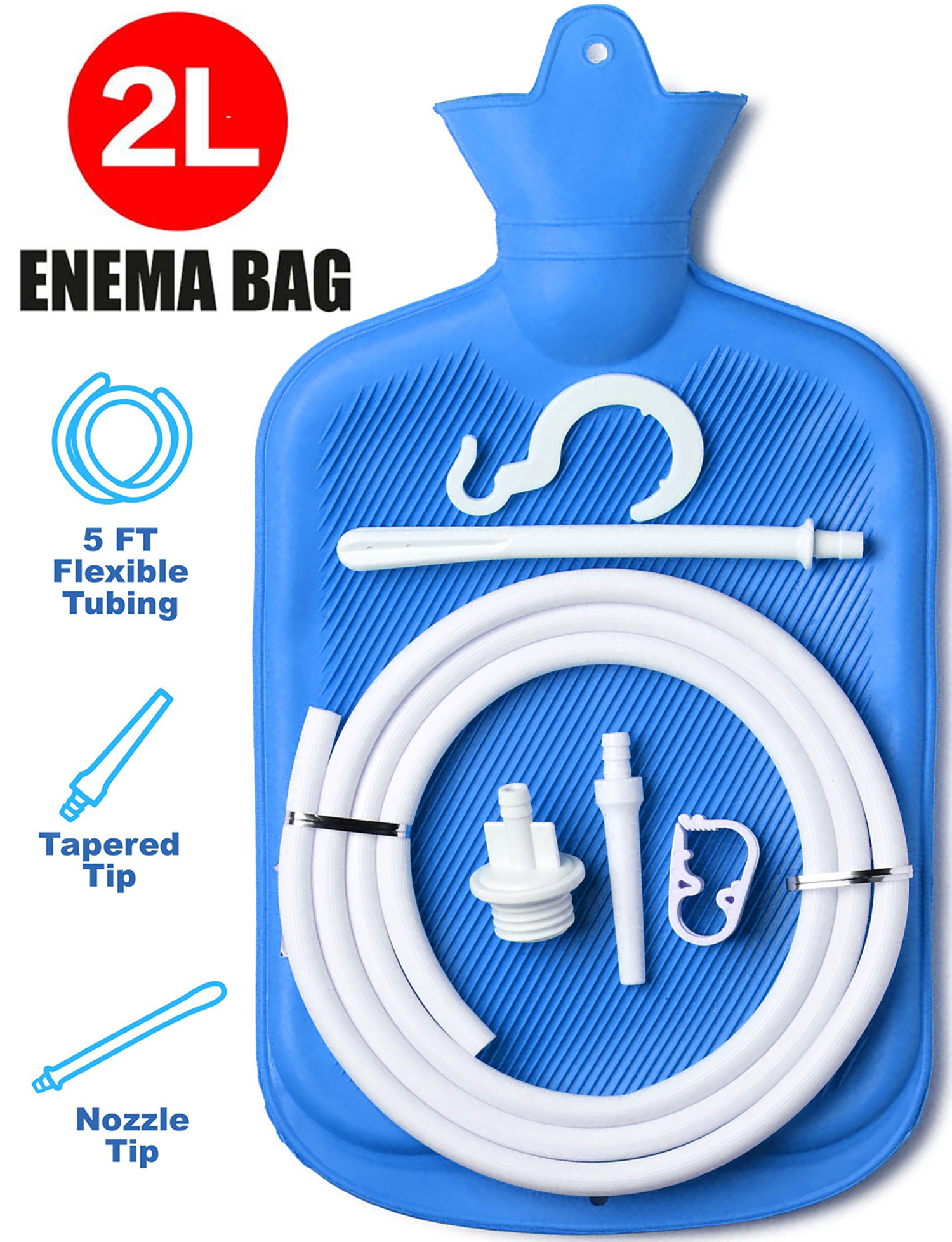 1 Set Enema Cleaning Kit Enema Cleaning Bag with Catheter Thicken Enema