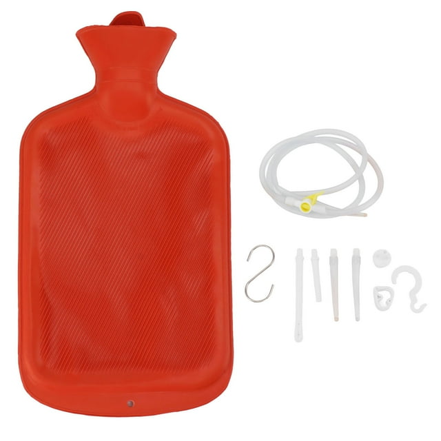 Enema Kit 2L Enema Bag Long Hose Reusable Tips Controlled Water Flow ...