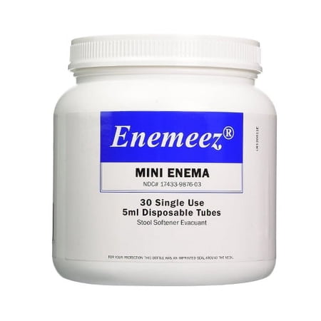 Enemeez Mini Enema Disposable Tubes (Replacement For Therevac) - 30 Ea, 6 Pack