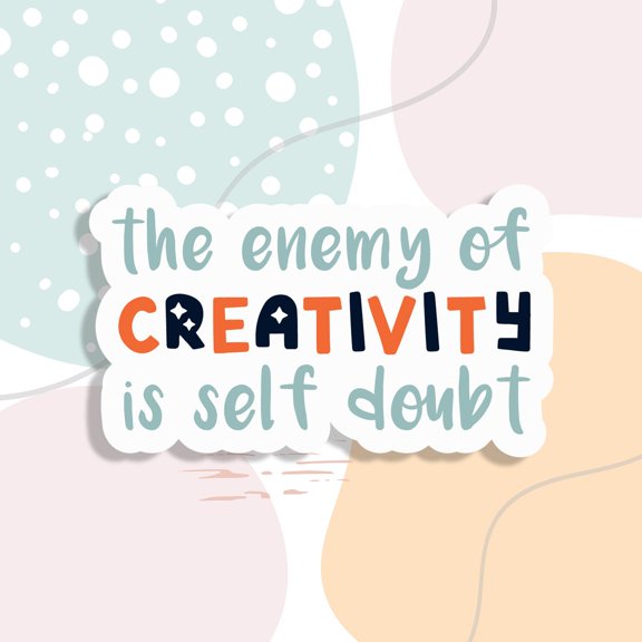 Enemy Creativity Creative Craft Lover Scrapbooking Sticker