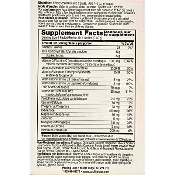 Ener-C Vitamin Drink Mix, Tangerine Grapefruit, 1000 Mg, 30 Count