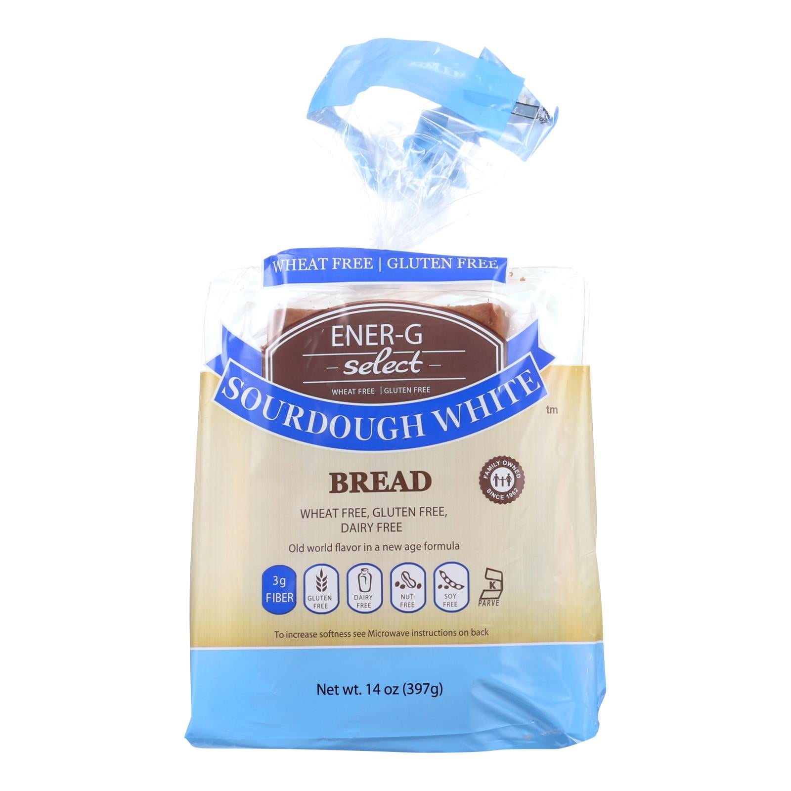 EnerG Foods Bread Select Sourdough White 14 oz case of 6