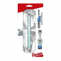 EnerGel Alloy RT Gel Pen, Retractable, Medium 0.7 mm, Black Ink, Blue/Aluminum Barrel | Bundle of 2