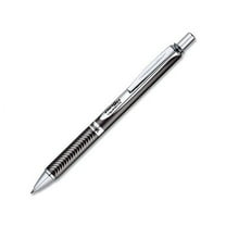 EnerGel Alloy RT Retractable Gel Pen Medium 0.7mm, Black Ink, Black Barrel