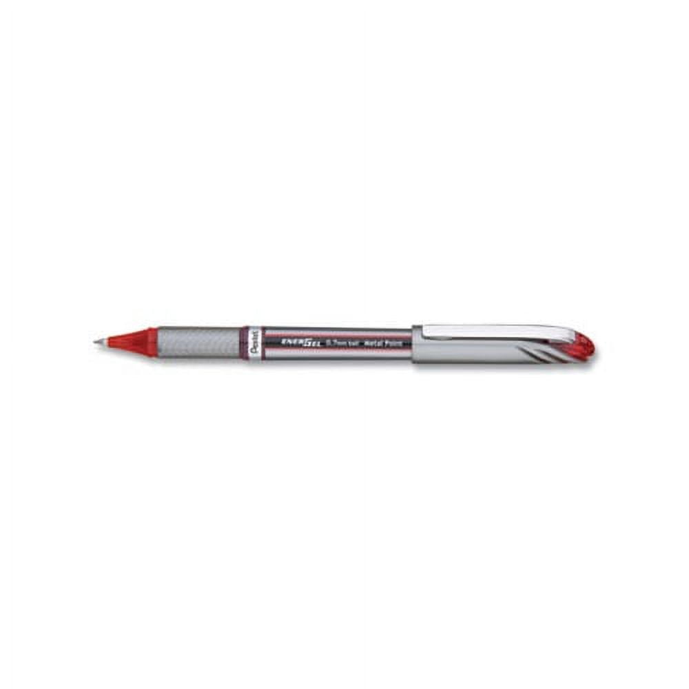 Pentel K908-Z Sunburst Metallic Gel Pen - 0.8mm - Silver