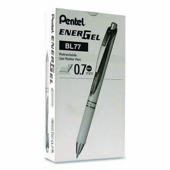 EnerGel RTX Deluxe Gel Pen, Retractable, Medium 0.7 mm, Black Ink, Pearl/Translucent Pink Barrel, Do | Bundle of 2