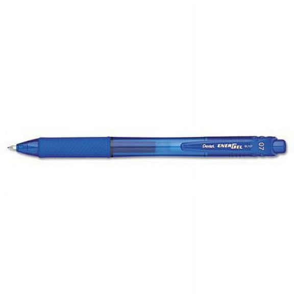 EnerGel X Retractable Roller Gel Pen, Blue Ink, Medium, Dozen, Sold as Pack of 3