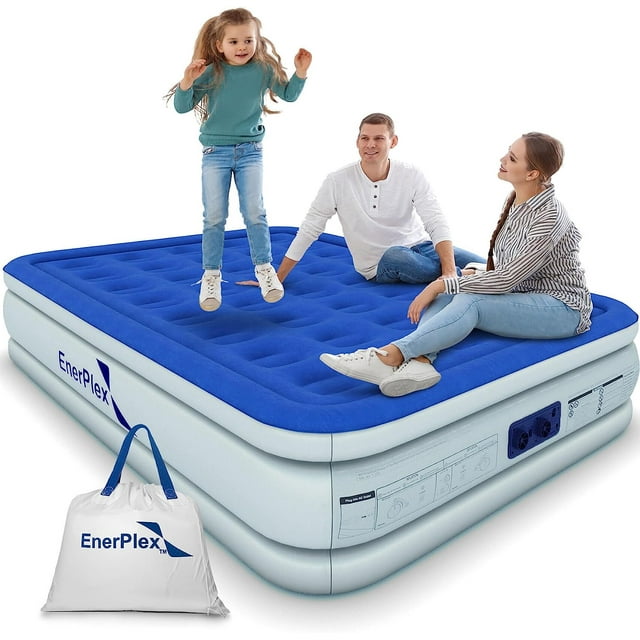EnerPlex King Size Inflatable Air Mattress with Builtin Electric Pump