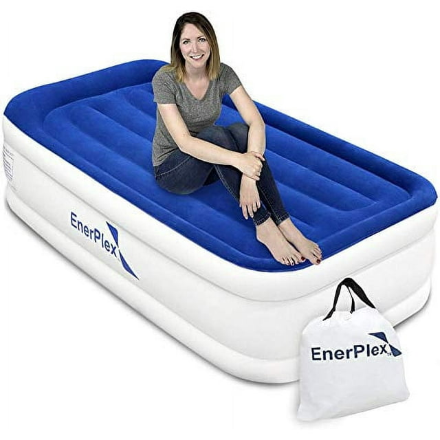 EnerPlex Twin Air Mattress with Built in Pump 13" Luxury Size Self