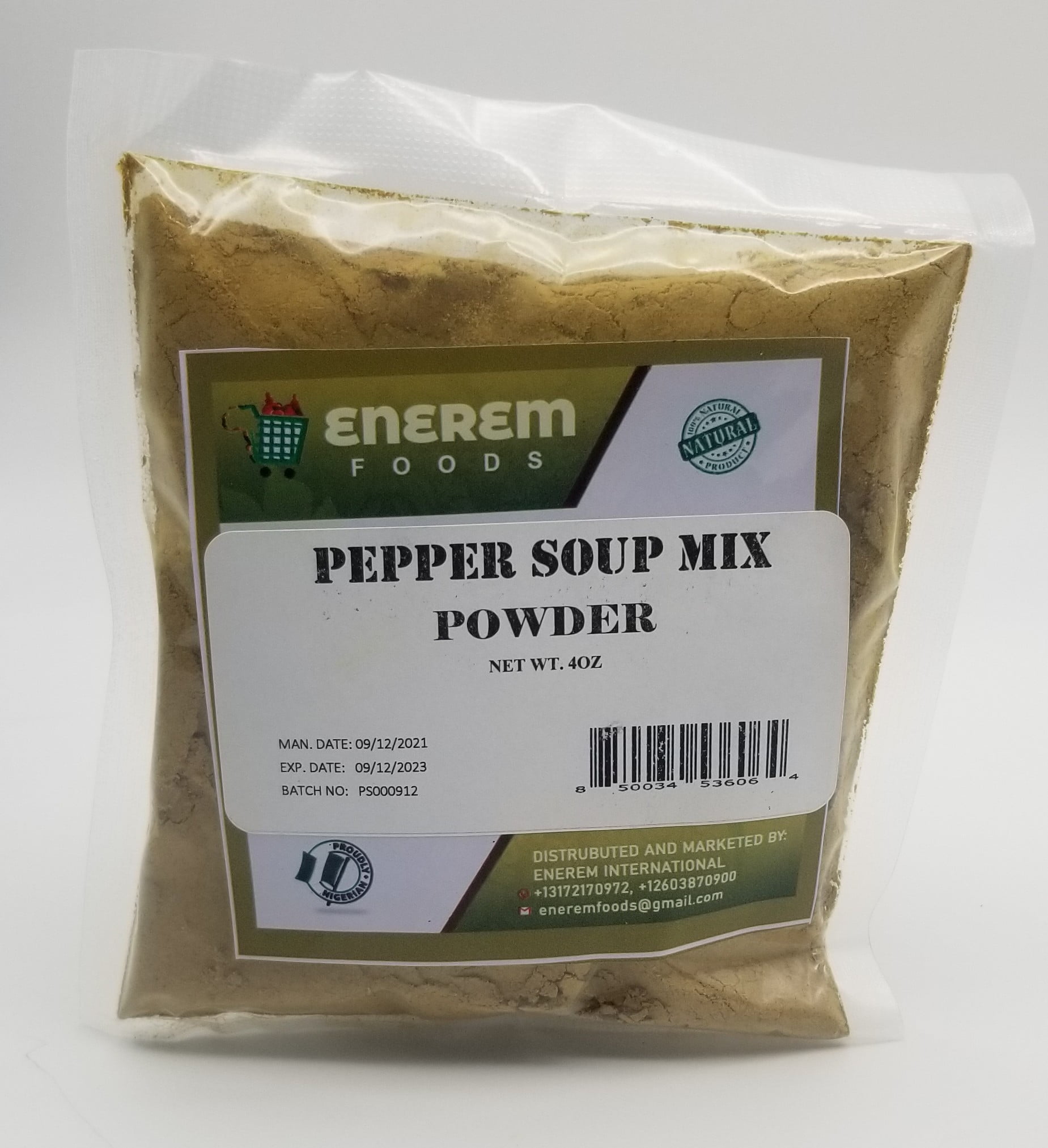 Enerem Pepper Soup Spice / Spicy Nigerian Pepper Soup Seasoning 4oz