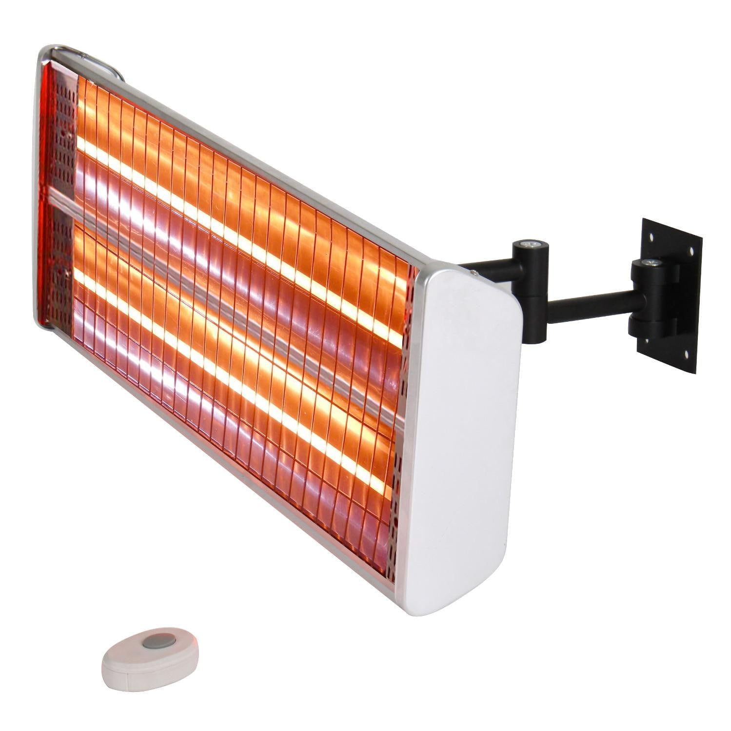 Stainless Steel Wall Mounted Infrared Electric Outdoor Heater with Remote