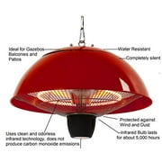 Energ+ Infrared Electric Outdoor Heater, Hanging Patio Heater, 2 Settings for Radiant Heat, Waterproof and Dust Resistant