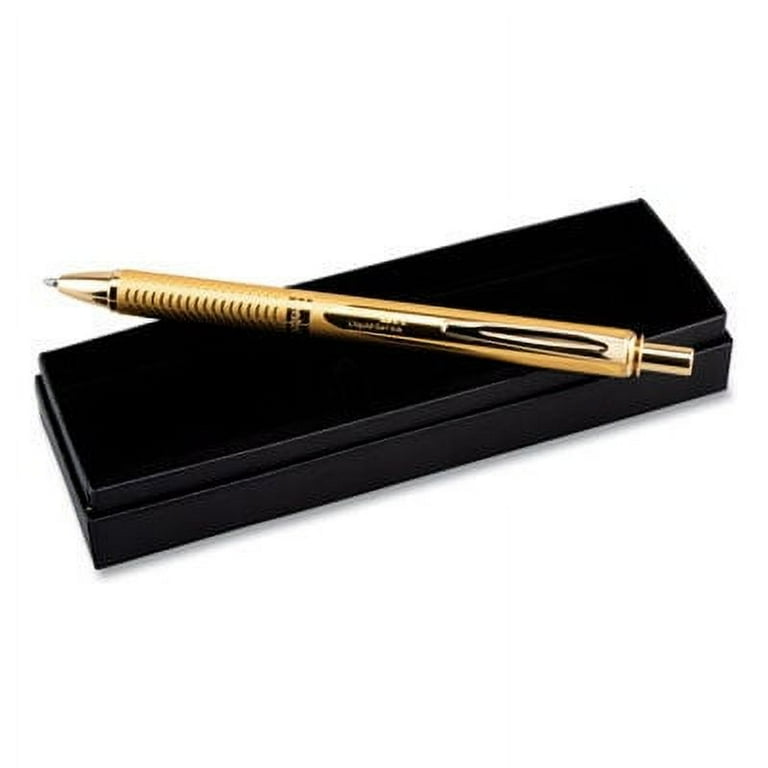 EnerGel Alloy RT Gel Pen, Retractable, Medium 0.7 mm, Black