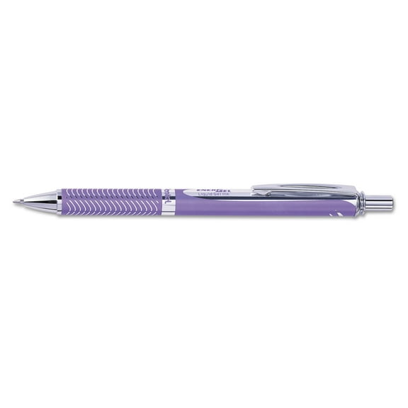 EnerGel Alloy RT Retractable Gel Pen Medium 0.7mm, Violet Ink, Violet Barrel