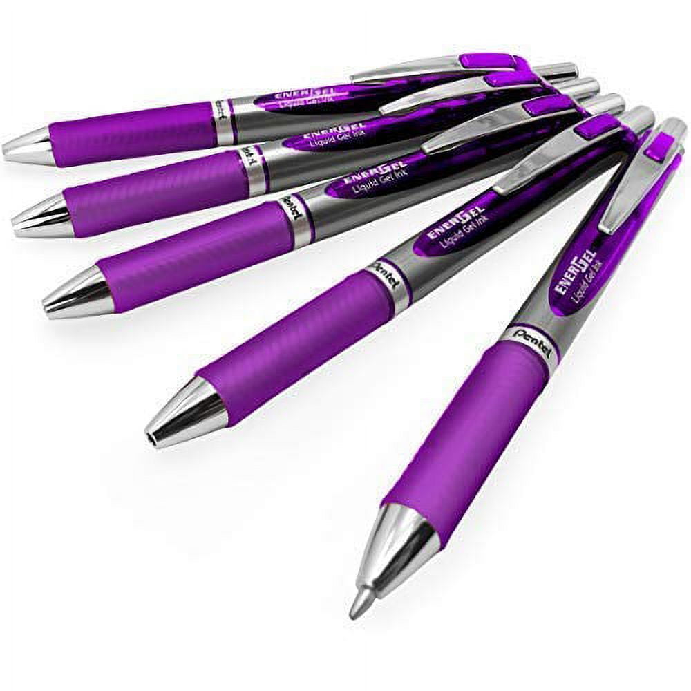 Energel BL80 Retractable Liquid Gel Ink Rollerball Pen - 1.0mm - Violet ...