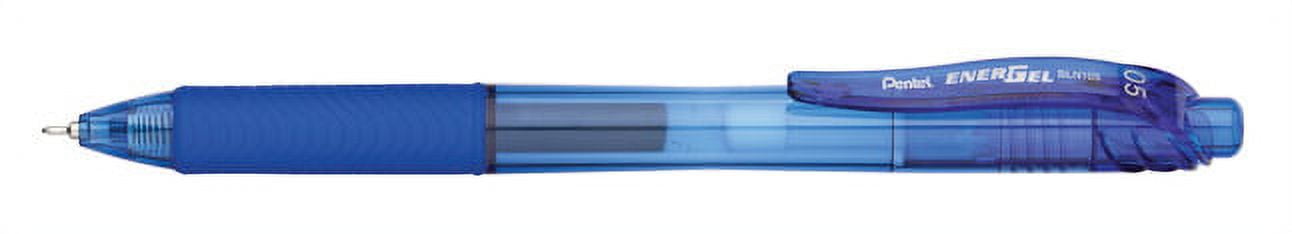 Energel-X Gel Pen, Retractable, Fine 0.5 Mm Needle Tip, Blue Ink, Blue Barrel, Dozen | Bundle of 5 Dozen