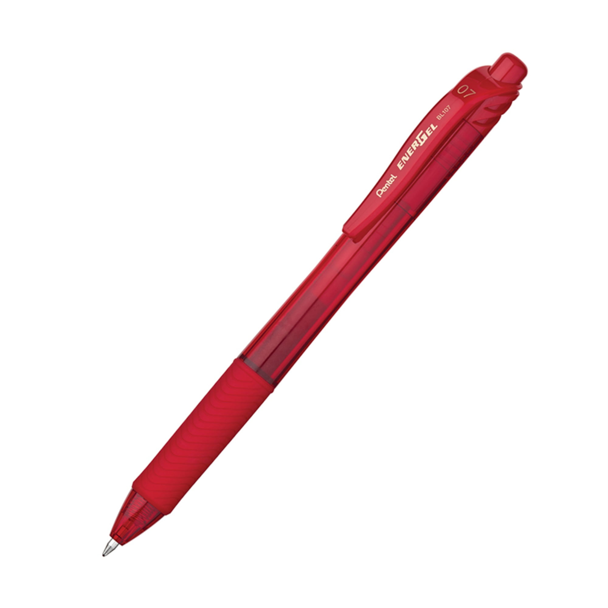 Energel-X Gel Pen, Retractable, Medium 0.7 Mm, Red Ink, Red Barrel, Dozen | Bundle of 5 Dozen