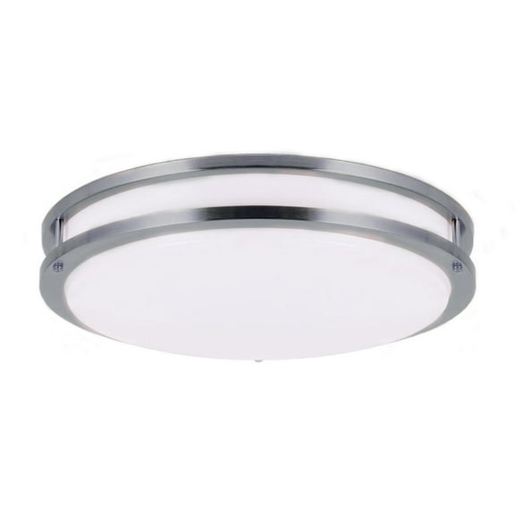 Energetic  12" LED Ceiling Light, Dimmable Modern Flush Mount, Brushed Nickel, 3CCT ENERGY STAR