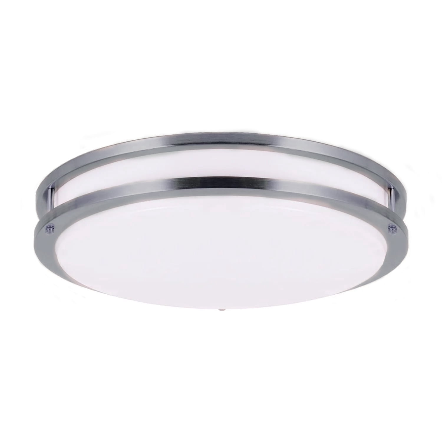 Energetic  12" LED Ceiling Light, Dimmable Modern Flush Mount, Brushed Nickel, 3CCT ENERGY STAR