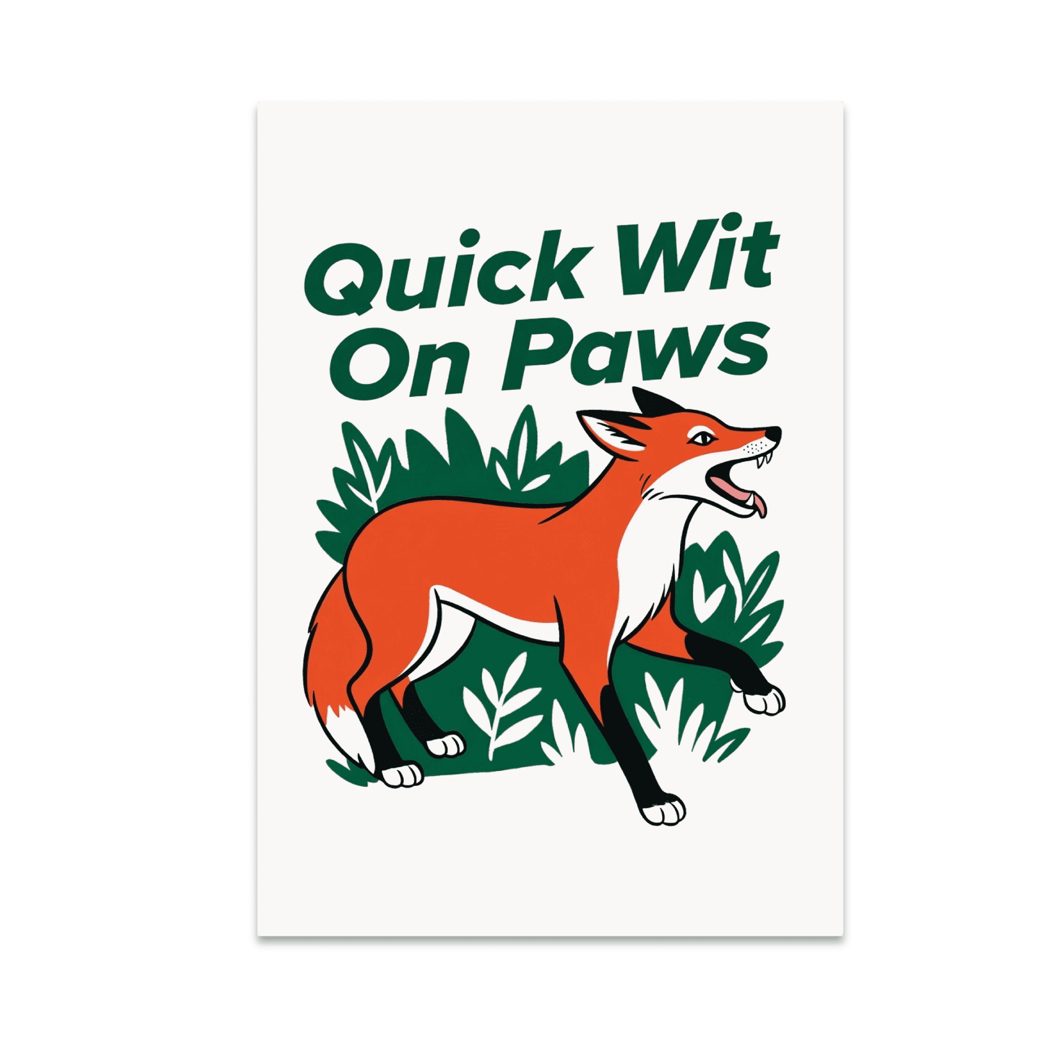 Energetic Animal Wall Art - Fox Lover - 13x19 Poster Print - Walmart.com