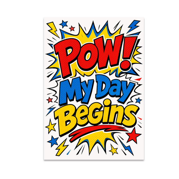 Energetic Comic Art - Comic Book Fans - 13x19 Poster Print
