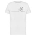 thumbnail image 1 of Energetic Woman On Bicycle  T-Shirt Men -Image by Shutterstock, Male Medium, 1 of 2