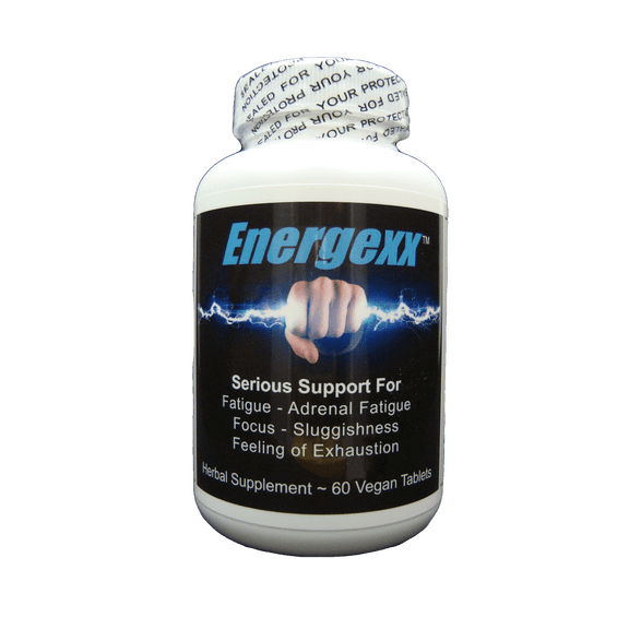 Energexx - Serious Energy Booster/Revitalizer with Ginger, Ashwagandha and Rhodiola Rosea. for Men & Women.