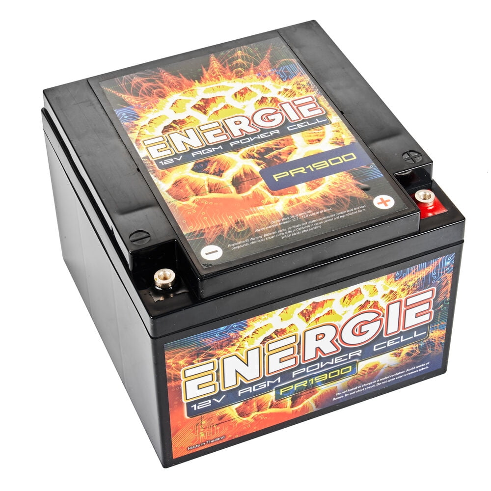 Energie AGM Battery 12V Automotive Battery, Top Post