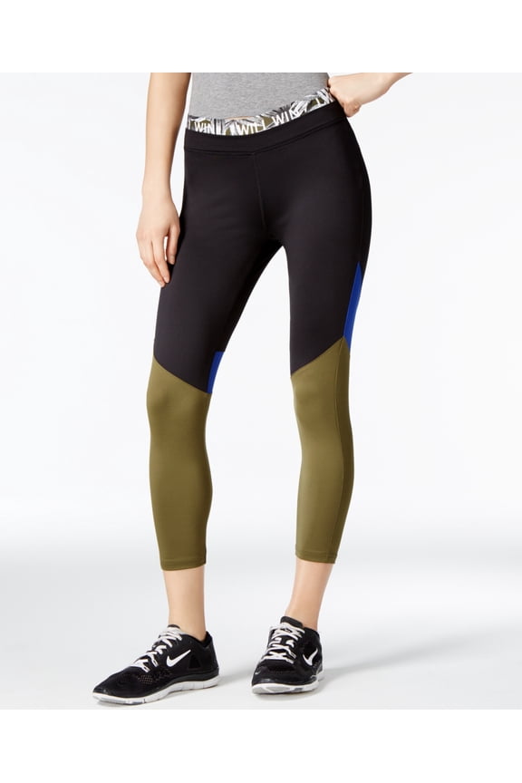 Juniors Active Colorblocked Cropped Leggings Size Medium