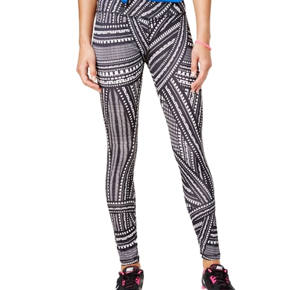 Energie Womens Juniors Printed Stretch Athletic Leggings