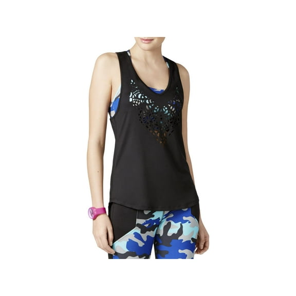 Energie Womens Laura Fitness Yoga Tank Top Black XS