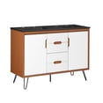 thumbnail image 1 of Energize 48" Double Sink Bathroom Vanity - Sleek Mid-Century Modern Design, 1 of 3