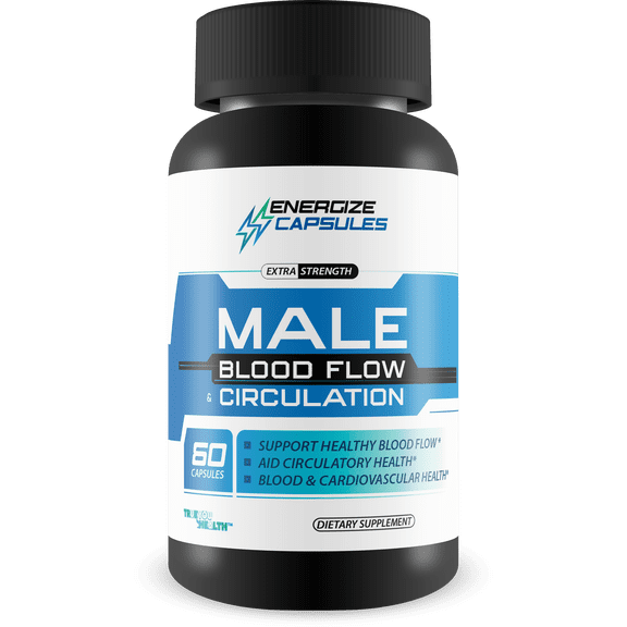 Energize Capsules - Our Best Male Blood Flow Circulation Support - Blood Circulation Supplements - Circulatory Support Male Pills - Improved Energize Gummies Capsule Formula for Poor Circulation