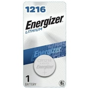 Energizer CR1216 Lithium Coin Batteries (1 Pack), 1216 Long Lasting Power for Watches, Key Fobs, Medical Devices and more