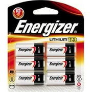 Energizer 123 Lithium Battery, 6-Count