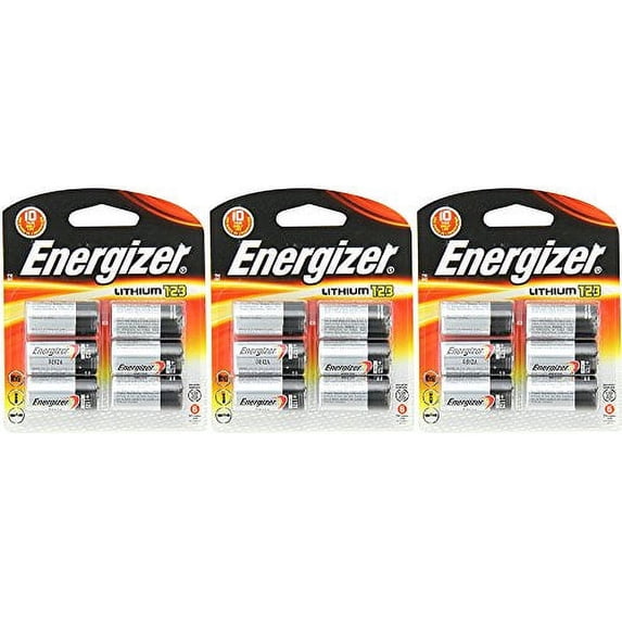 Energizer 123 Lithium ajyKF Battery, 6 Count ()