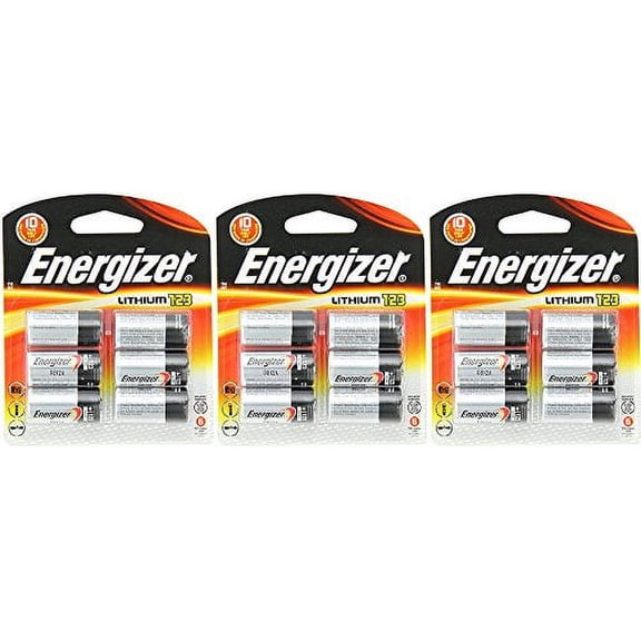 Energizer 123 Lithium ajyKF Battery, 6 Count ()