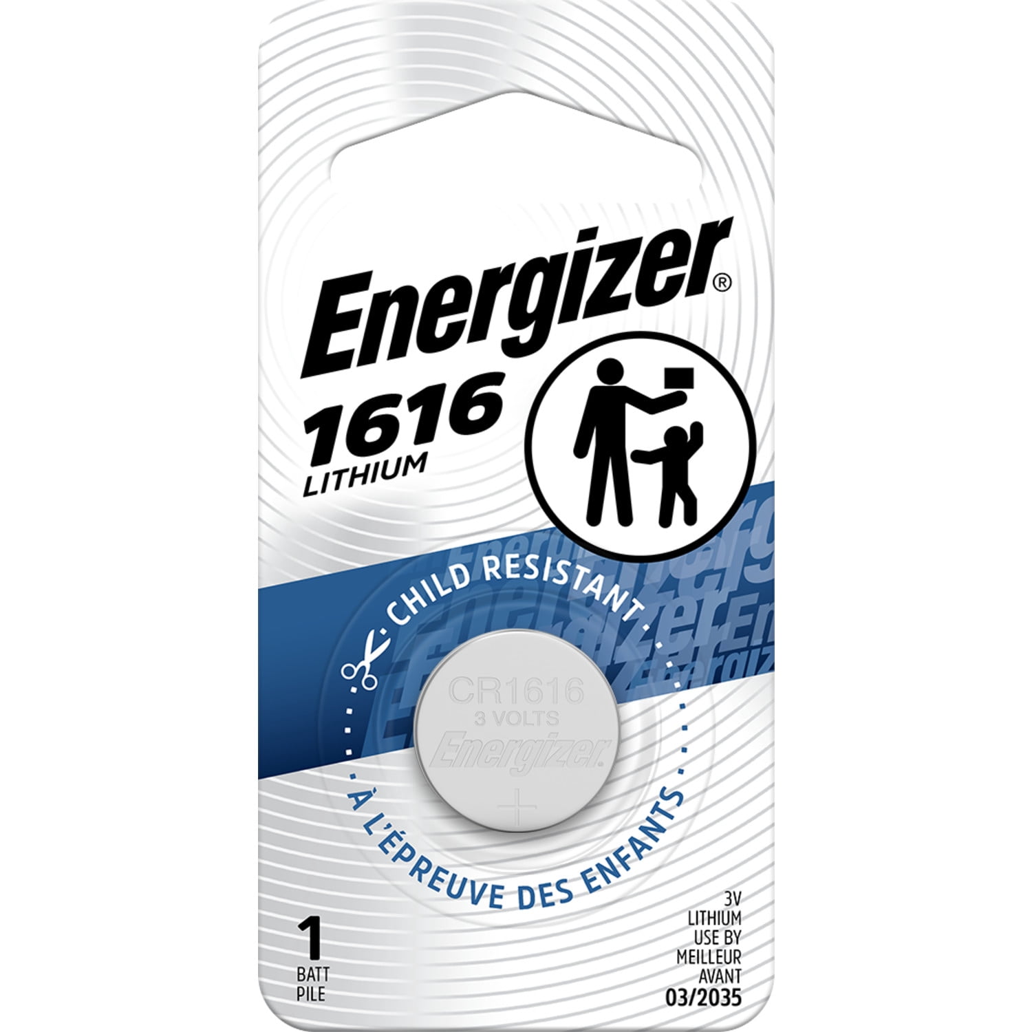 Energizer 1616 Small Lithium Coin Battery, Button Cell for Watches